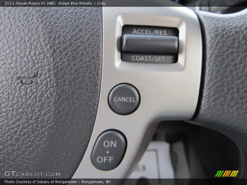 Indigo Blue Metallic / Gray 2011 Nissan Rogue SV AWD