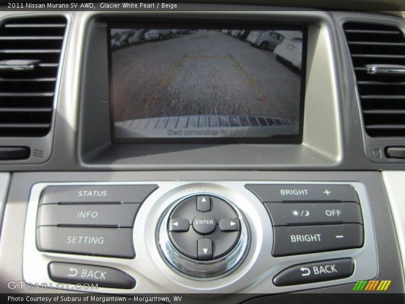 Glacier White Pearl / Beige 2011 Nissan Murano SV AWD