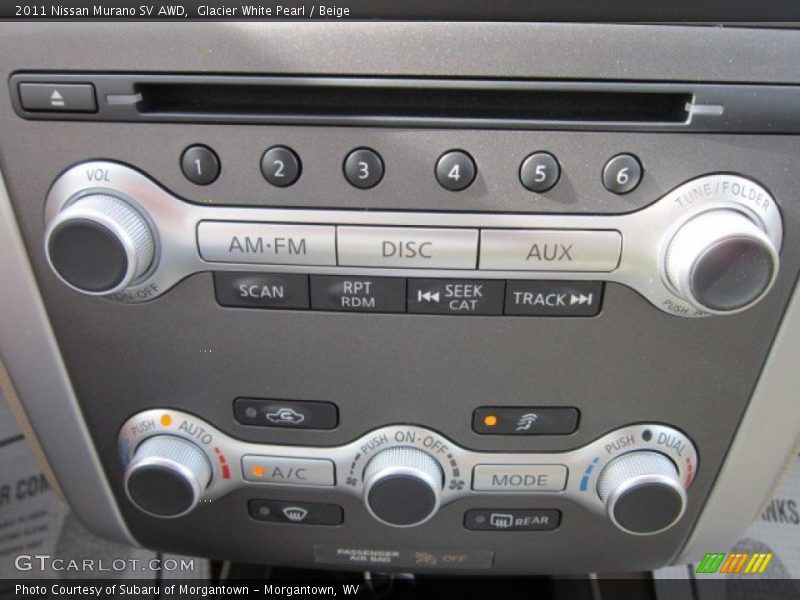 Glacier White Pearl / Beige 2011 Nissan Murano SV AWD
