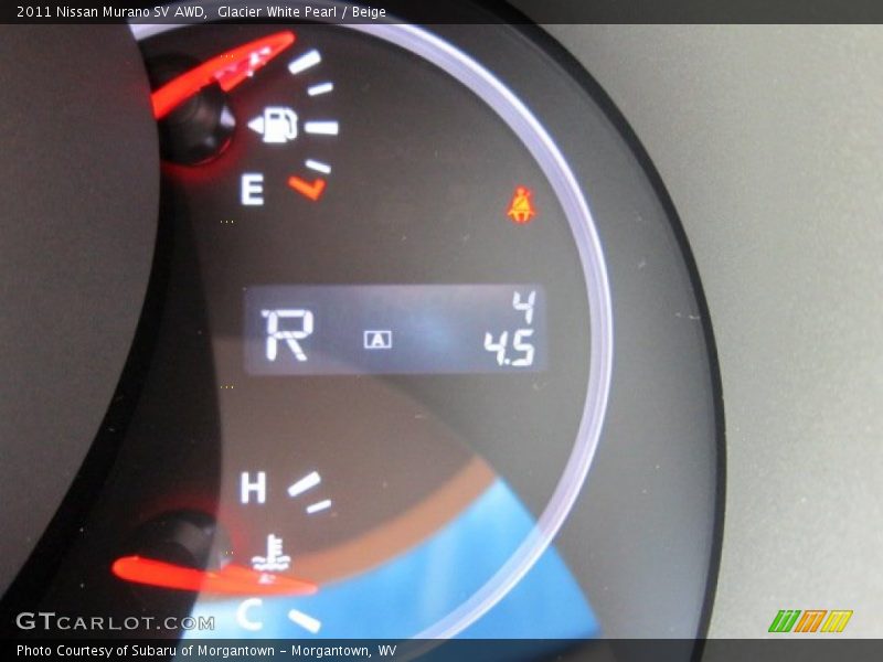 Glacier White Pearl / Beige 2011 Nissan Murano SV AWD