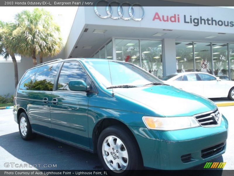 Evergreen Pearl / Ivory 2003 Honda Odyssey EX-L