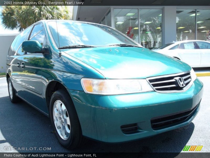 Evergreen Pearl / Ivory 2003 Honda Odyssey EX-L