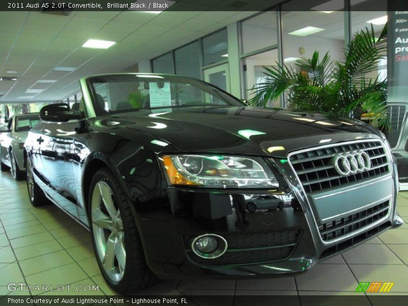 Brilliant Black / Black 2011 Audi A5 2.0T Convertible