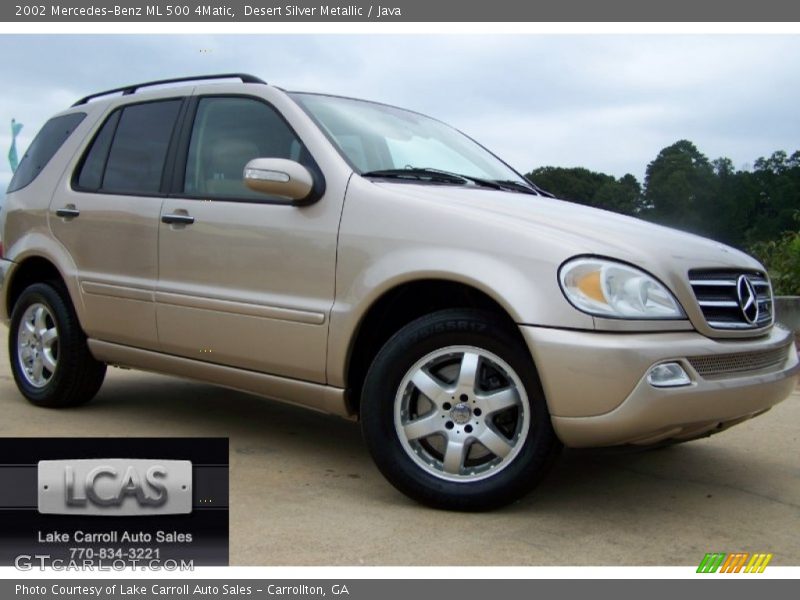 Desert Silver Metallic / Java 2002 Mercedes-Benz ML 500 4Matic