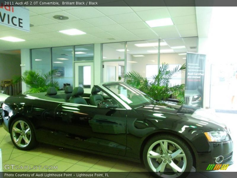 Brilliant Black / Black 2011 Audi A5 2.0T Convertible