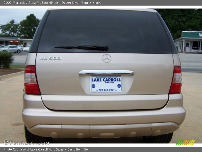 Desert Silver Metallic / Java 2002 Mercedes-Benz ML 500 4Matic