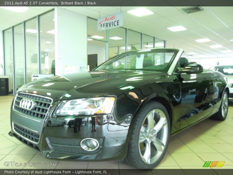 Brilliant Black / Black 2011 Audi A5 2.0T Convertible