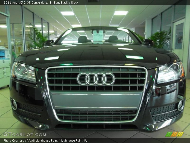 Brilliant Black / Black 2011 Audi A5 2.0T Convertible