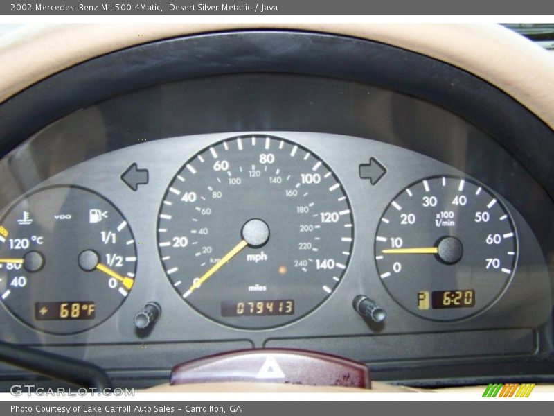 Desert Silver Metallic / Java 2002 Mercedes-Benz ML 500 4Matic