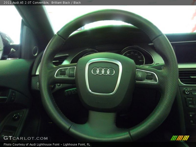 Brilliant Black / Black 2011 Audi A5 2.0T Convertible