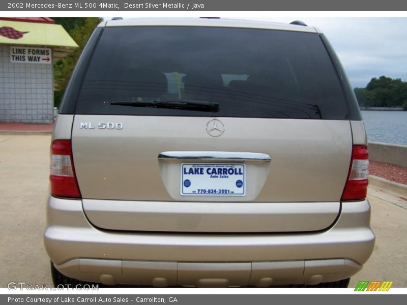 Desert Silver Metallic / Java 2002 Mercedes-Benz ML 500 4Matic