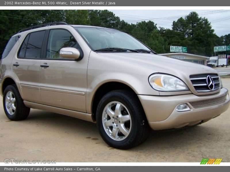 Desert Silver Metallic / Java 2002 Mercedes-Benz ML 500 4Matic