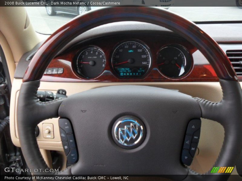 Dark Mocha Metallic / Cocoa/Cashmere 2008 Buick Lucerne CXL