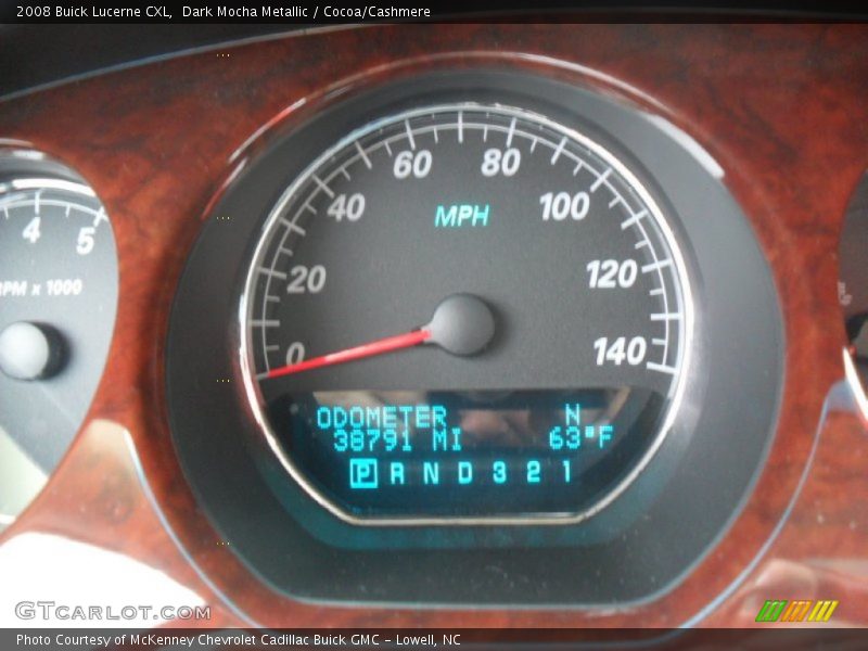 Dark Mocha Metallic / Cocoa/Cashmere 2008 Buick Lucerne CXL