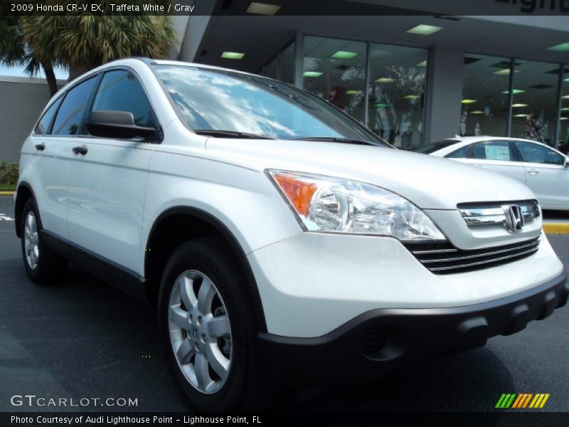 Taffeta White / Gray 2009 Honda CR-V EX