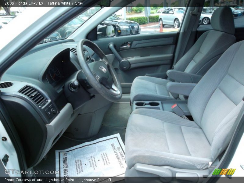 Taffeta White / Gray 2009 Honda CR-V EX