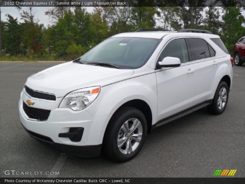 Summit White / Light Titanium/Jet Black 2012 Chevrolet Equinox LT
