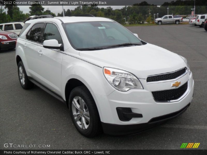 Summit White / Light Titanium/Jet Black 2012 Chevrolet Equinox LT