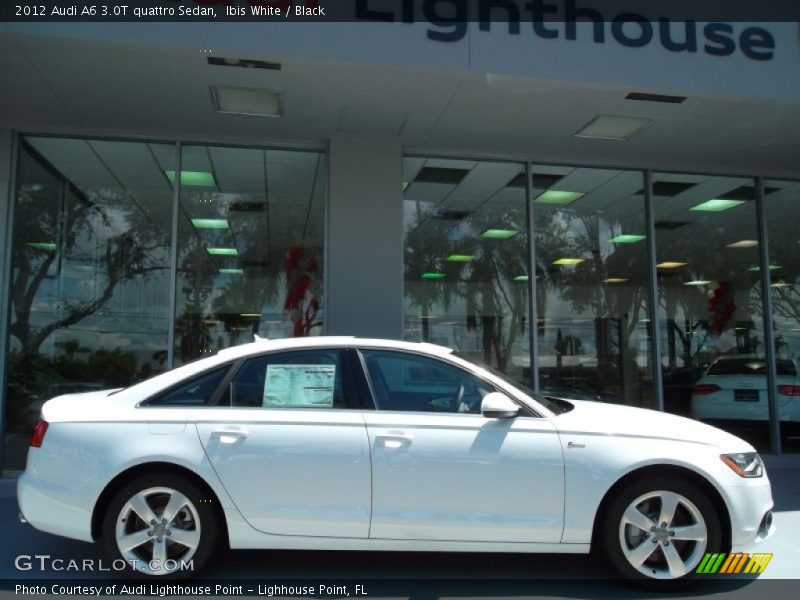 Ibis White / Black 2012 Audi A6 3.0T quattro Sedan