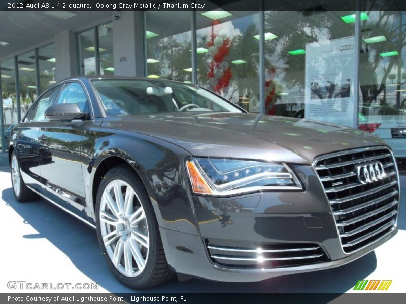 Front 3/4 View of 2012 A8 L 4.2 quattro