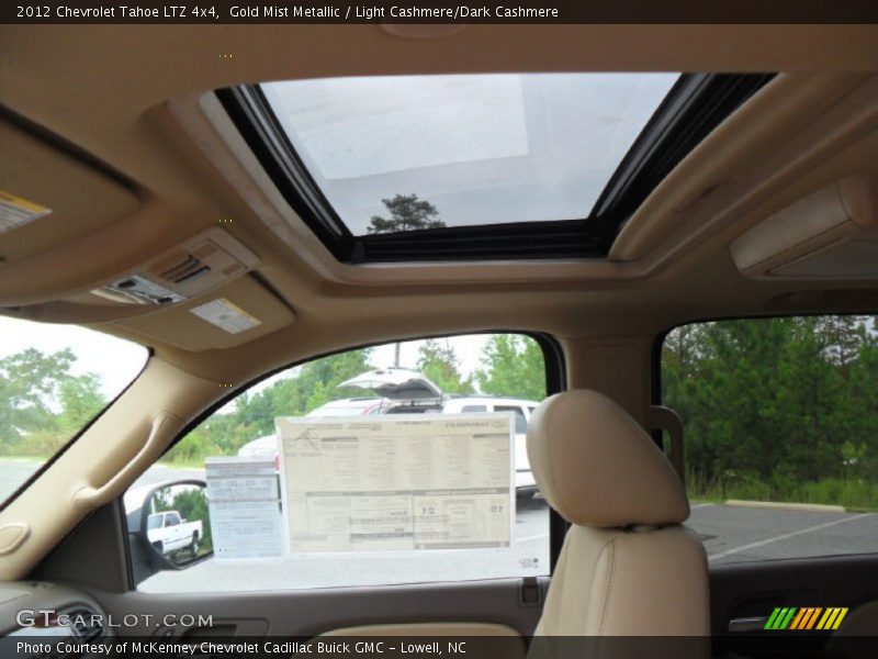 Gold Mist Metallic / Light Cashmere/Dark Cashmere 2012 Chevrolet Tahoe LTZ 4x4