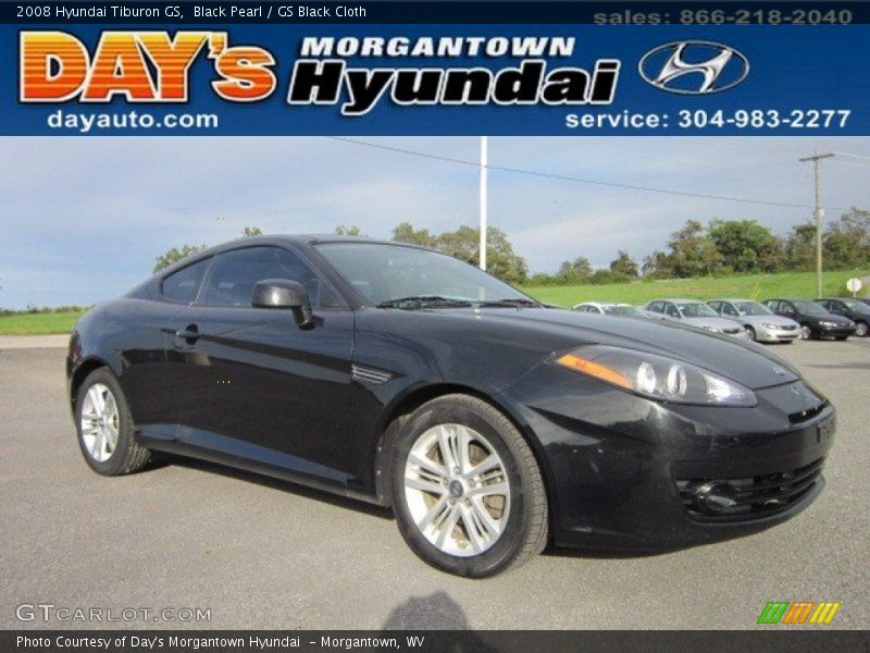 Black Pearl / GS Black Cloth 2008 Hyundai Tiburon GS