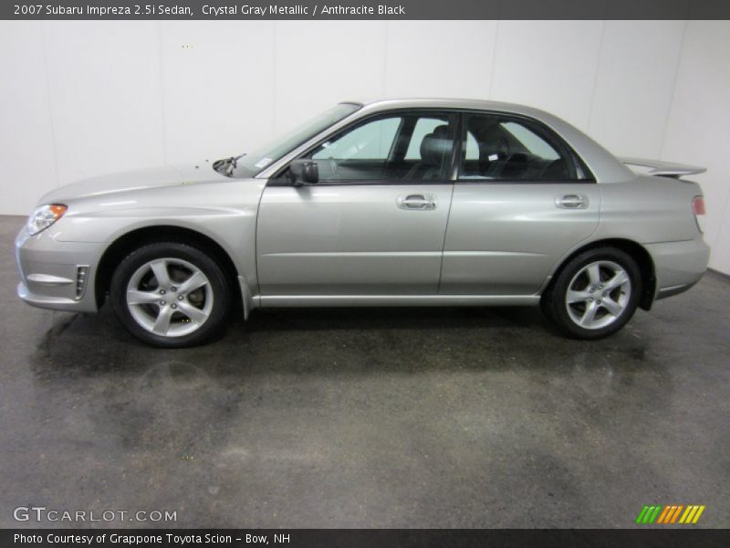 Crystal Gray Metallic / Anthracite Black 2007 Subaru Impreza 2.5i Sedan