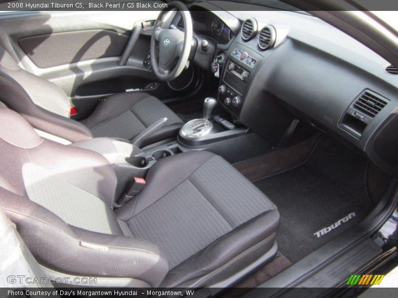 Black Pearl / GS Black Cloth 2008 Hyundai Tiburon GS