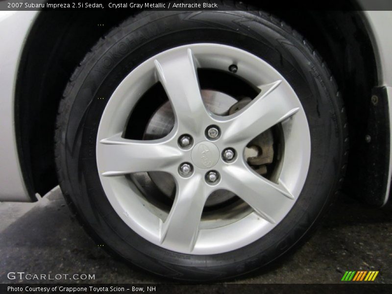 Crystal Gray Metallic / Anthracite Black 2007 Subaru Impreza 2.5i Sedan