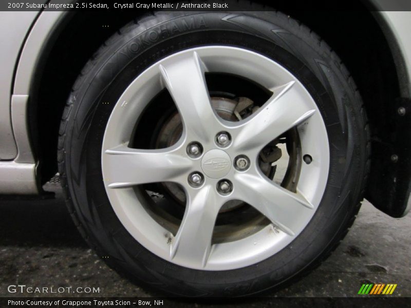 Crystal Gray Metallic / Anthracite Black 2007 Subaru Impreza 2.5i Sedan