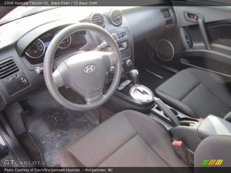 Black Pearl / GS Black Cloth 2008 Hyundai Tiburon GS