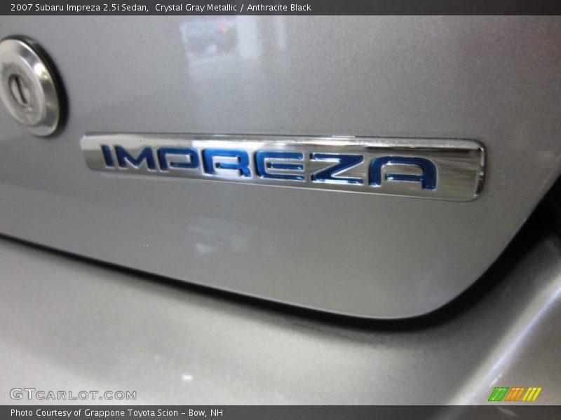 Crystal Gray Metallic / Anthracite Black 2007 Subaru Impreza 2.5i Sedan