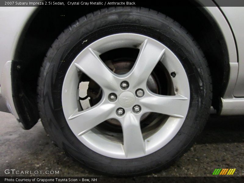 Crystal Gray Metallic / Anthracite Black 2007 Subaru Impreza 2.5i Sedan