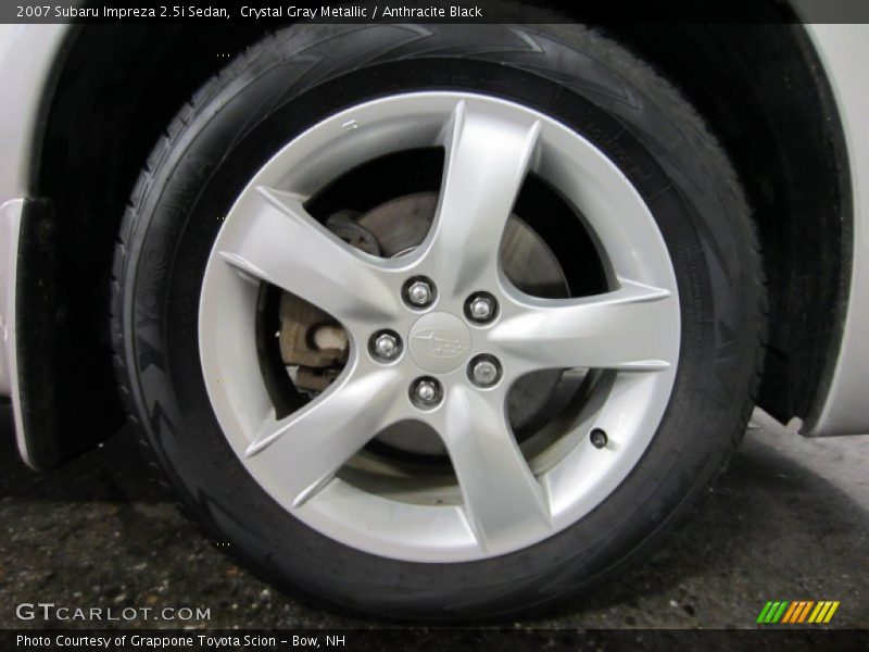 Crystal Gray Metallic / Anthracite Black 2007 Subaru Impreza 2.5i Sedan