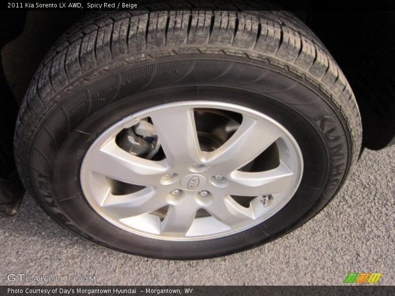 Spicy Red / Beige 2011 Kia Sorento LX AWD