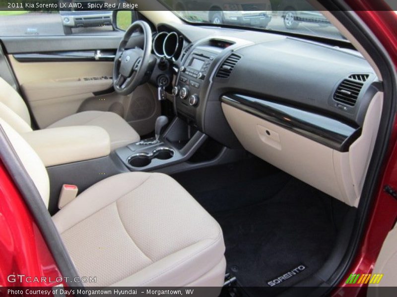 Spicy Red / Beige 2011 Kia Sorento LX AWD