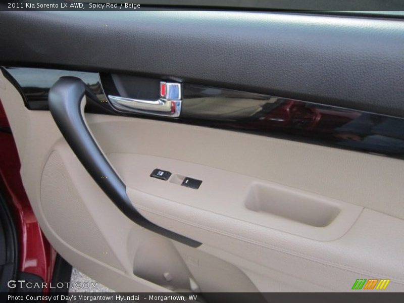 Spicy Red / Beige 2011 Kia Sorento LX AWD