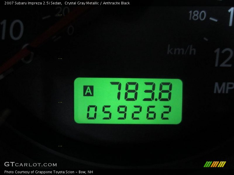Crystal Gray Metallic / Anthracite Black 2007 Subaru Impreza 2.5i Sedan