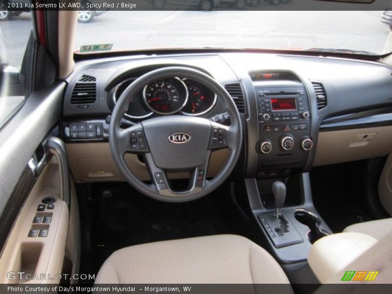 Spicy Red / Beige 2011 Kia Sorento LX AWD