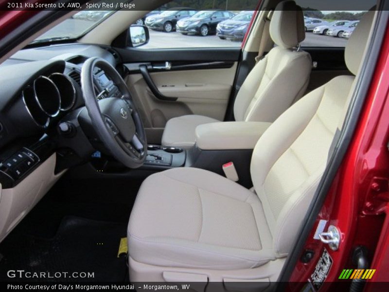 Spicy Red / Beige 2011 Kia Sorento LX AWD