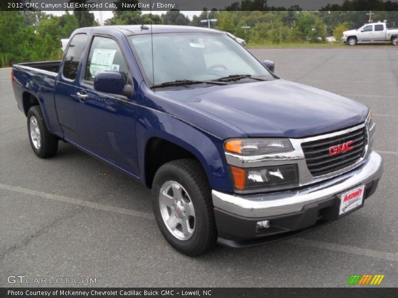 Navy Blue / Ebony 2012 GMC Canyon SLE Extended Cab