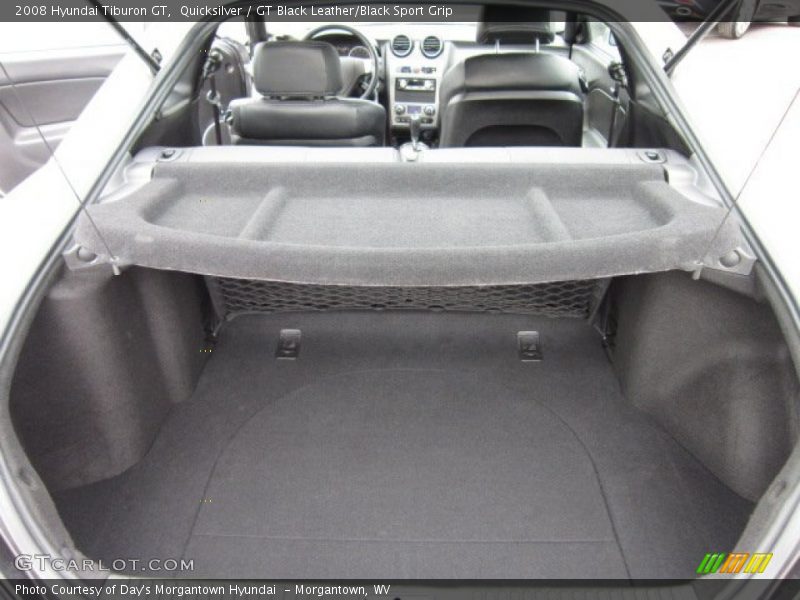 Quicksilver / GT Black Leather/Black Sport Grip 2008 Hyundai Tiburon GT