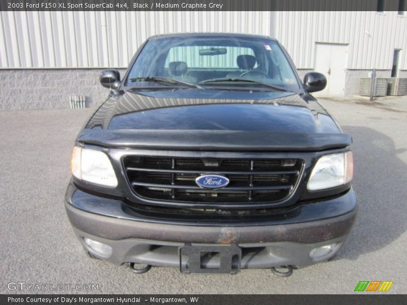 Black / Medium Graphite Grey 2003 Ford F150 XL Sport SuperCab 4x4