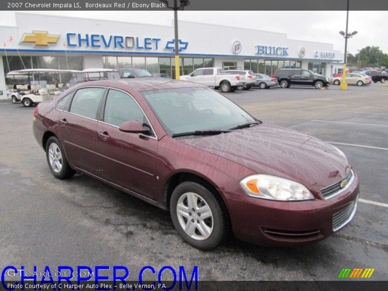 Bordeaux Red / Ebony Black 2007 Chevrolet Impala LS