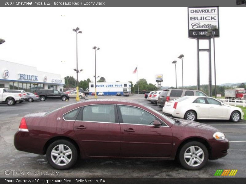 Bordeaux Red / Ebony Black 2007 Chevrolet Impala LS