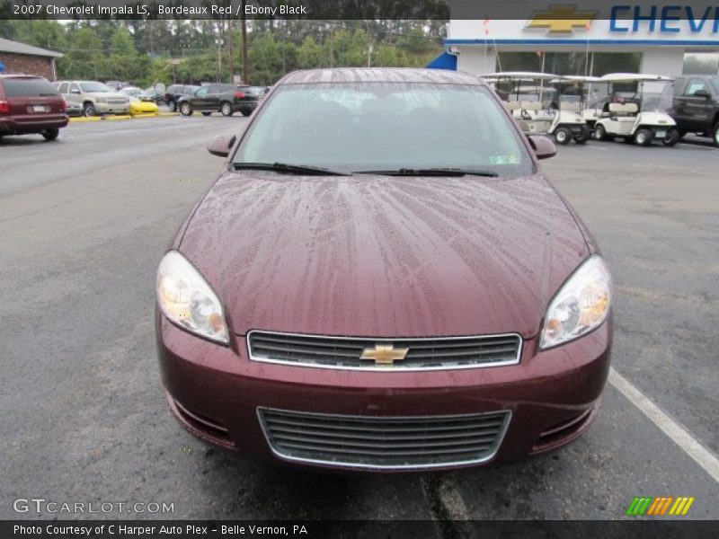 Bordeaux Red / Ebony Black 2007 Chevrolet Impala LS
