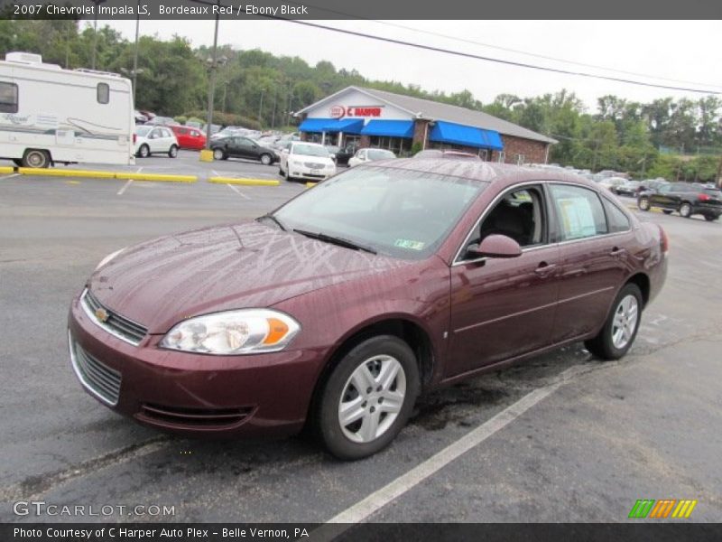 Bordeaux Red / Ebony Black 2007 Chevrolet Impala LS