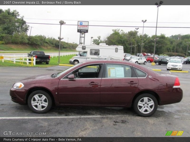 Bordeaux Red / Ebony Black 2007 Chevrolet Impala LS