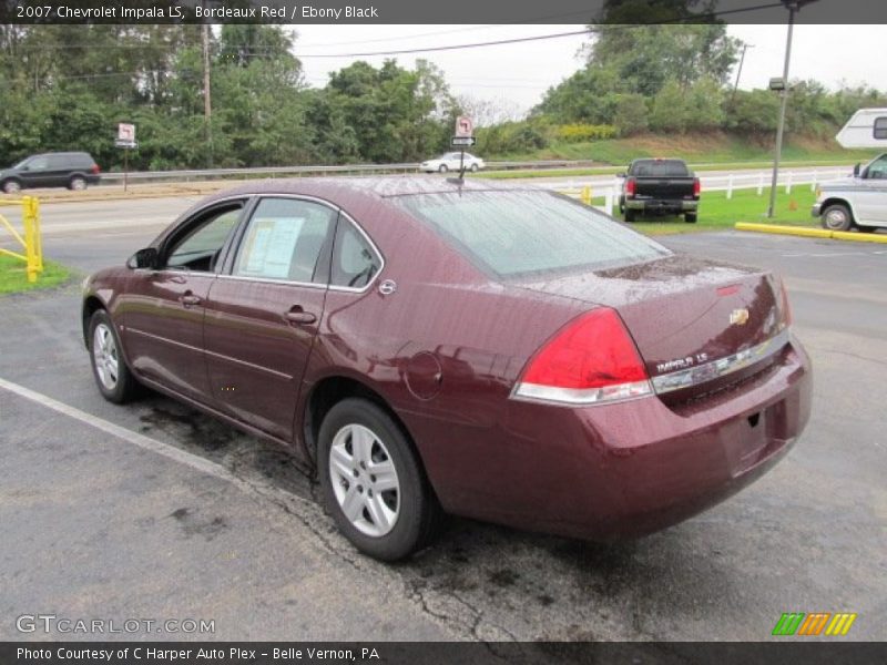 Bordeaux Red / Ebony Black 2007 Chevrolet Impala LS