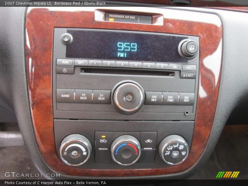Bordeaux Red / Ebony Black 2007 Chevrolet Impala LS